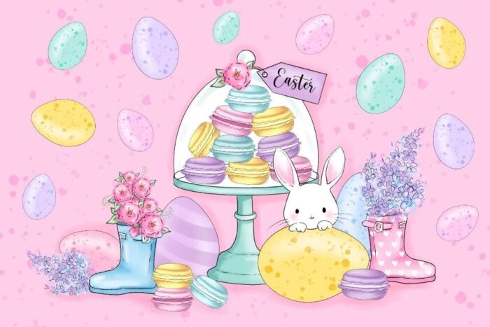 Cutie Macarons – Easter Box 18 Pink - imagine 4