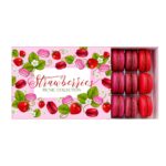 Cutie Macarons – Strawberries Picnic 18 buc - Pink